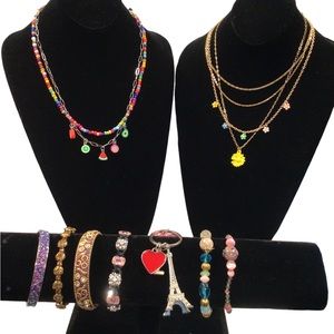 10 pc Set of Young Girls Fashion Jewelry
